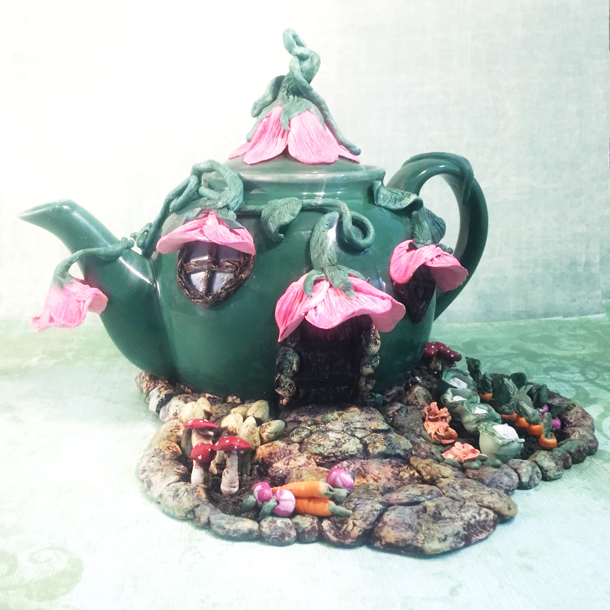 Fairy Garden Teapot and a Few Tips On Using Apoxie Sculpt Clay